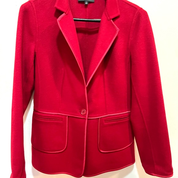 Talbots red wool jacket blazer size 8 - Picture 7 of 7